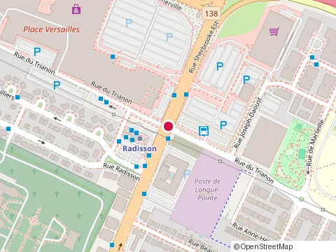 Location of Harvey'S Restaurant at 7100 Rue Sherbrooke E, Montréal