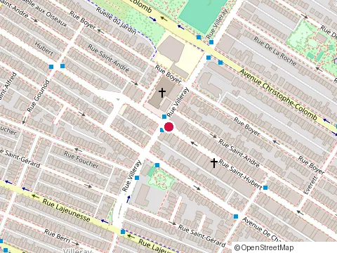 Location of Harvey'S Restaurant at 7505 Rue Saint-Hubert, Montréal