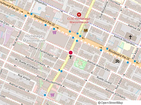 Location of Heirloom Vin & Pizza at 3991 Ontario St E, Montréal