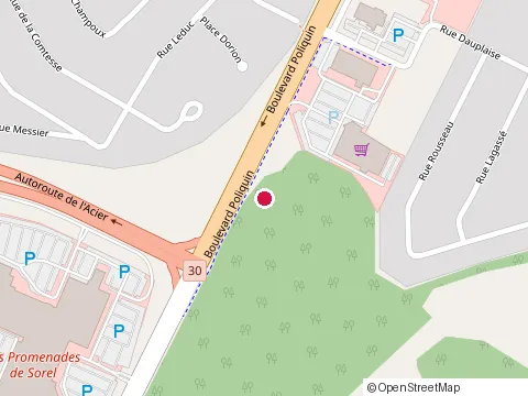 Emplacement de Herbu Martin Parenteau Inc. au 379 boulevard Poliquin, Sorel-Tracy