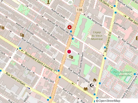 Location of Heritage Montreal at Sherbrooke Street East Suite 0500, Montréal