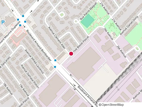 Location of Hollywood Pizzeria at 8011 Avenue Blaise-Pascal, Montréal