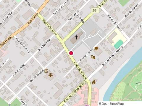 Location of Hotel Chateau Grandville at 94 Rue Lafontaine, Rivière-du-Loup