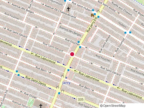Location of Ici Sushi at 575 Rue Jarry E, Montréal