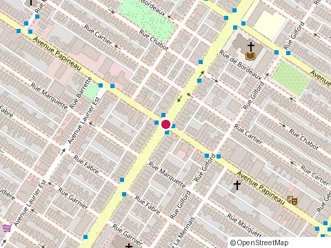 Location of Icm-Institut de Coaching de Montréal at 4848 Avenue Papineau, Montréal