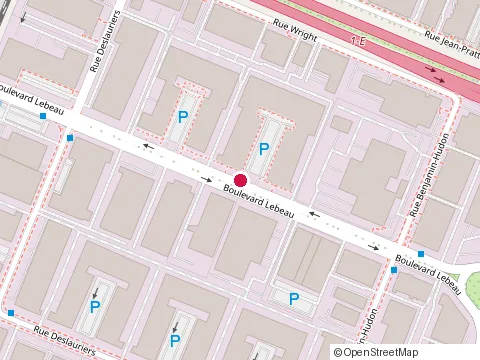 Location of Idecor at 491 boulevard Lebeau, Saint-Laurent