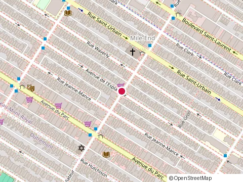 Location of Île Flottante at Saint Viateur West Street Qc 2L3 Saint Viateur St. West 176, Montréal