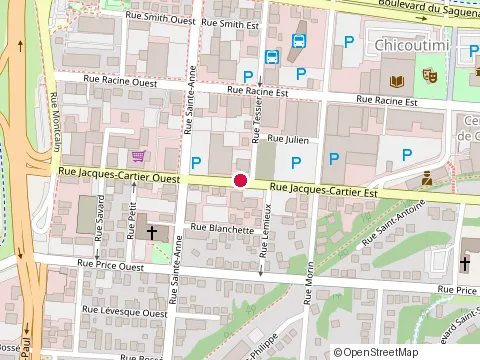 Location of Immeubles Perron Ltée at 41 Rue Jacques-Cartier E, Chicoutimi