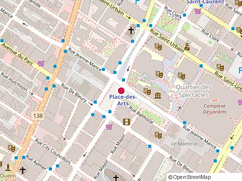 Location of Institut National de l'Image et du Son at 301 Boulevard de Maisonneuve E, Montréal