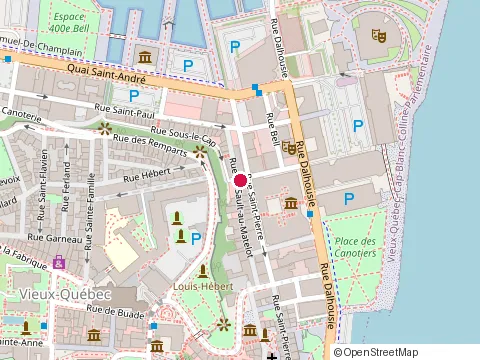 Location of Inuit Art Zone at 5 Rue du Sault-au-Matelot, Québec