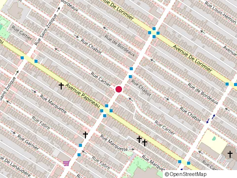 Location of Itamea Sushi at 1898 Rue Beaubien E, Montréal