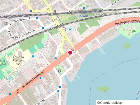 Location of Iz Reflex at 100 Boulevard Harwood, Vaudreuil-Dorion