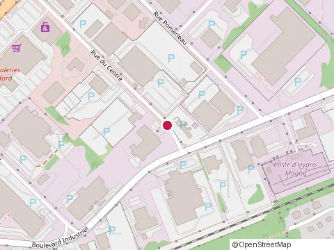 Location of J-C Morin at 190 Rue du Centre, Magog