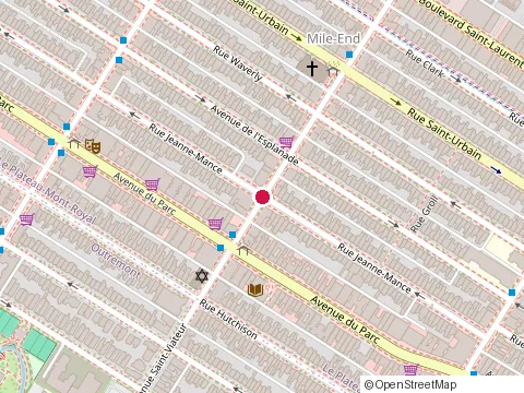 Location of Jacob at 5246 Rue Jeanne-Mance, Montréal