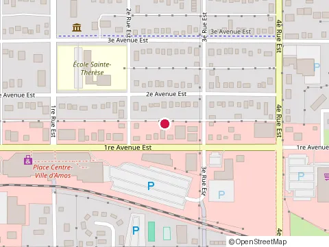 Location of Jean Dumont Massotherapeute at 241 1Re Avenue E, Amos