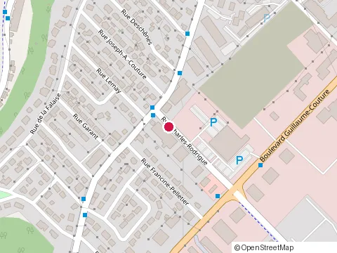 Location of Jeff le Boulanger at 4 Rue Charles-Rodrigue, Lévis