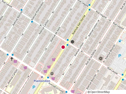 Location of Kalye Restaurant at 4735 avenue Van Horne, Montréal