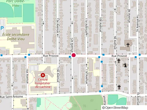 Location of Kfc at 1110 Rue Provost, Lachine