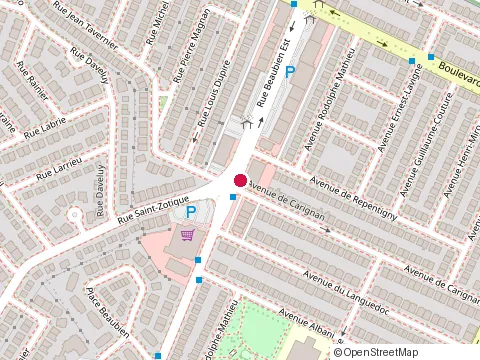 Location of Kfc at 6420 Rue Beaubien E, Montréal