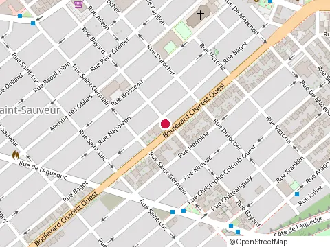 Location of Kfc at 430 Rue Bayard, Québec