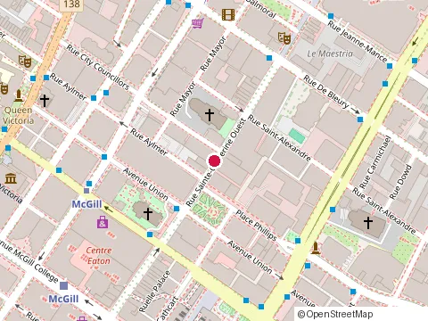 Location of Konto Inc. at 486 Saint-Catherine St W, Montréal