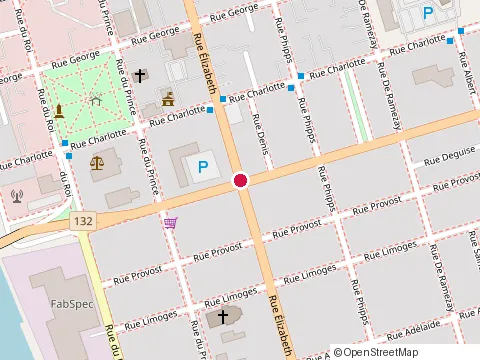 Location of l'Aquarelle at 92 Rue Elizabeth, Sorel-Tracy
