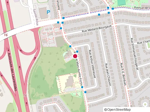 Location of l'Aquarelle Ecole at 707 avenue Marc-Aurele-Fortin, Laval