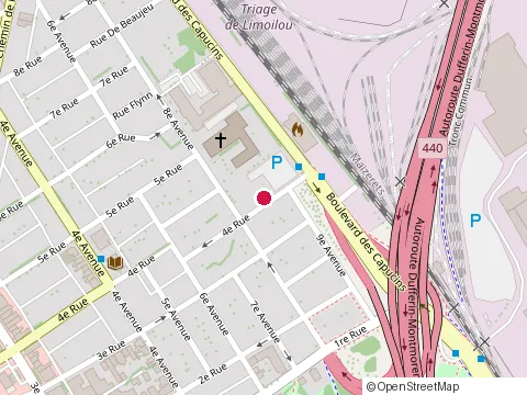 Location of l'Aubergine at 801 4E Rue, Québec