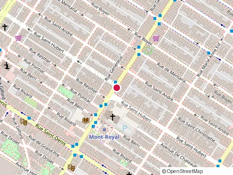 Location of l'Avenue at 922 Mont-Royal Ave E, Montréal