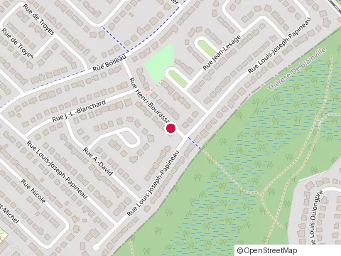 Location of l'Espace O Sens at 18570 J.l. Blanchard, Mirabel