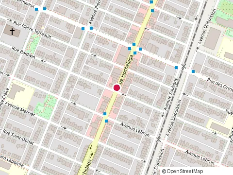 Location of la Bonne Adresse Inc at 8646 Rue Hochelaga, Montréal