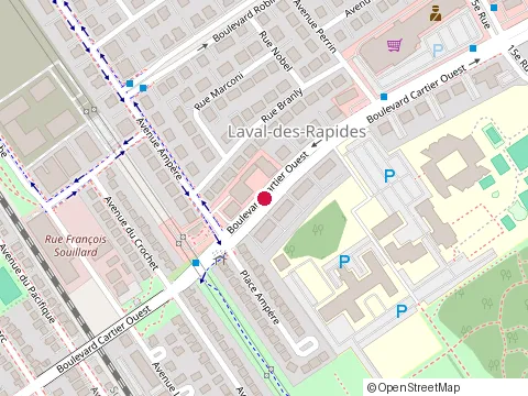 Location of la Boutique Sharks at 313 E Blvd Cartier O, Laval