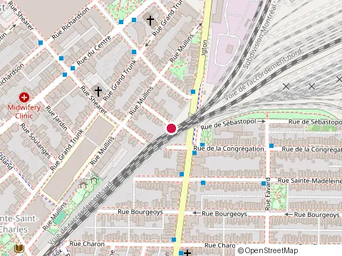 Location of la Cité des Bâtisseurs at 1130 Rue de la Sucrerie, Montréal