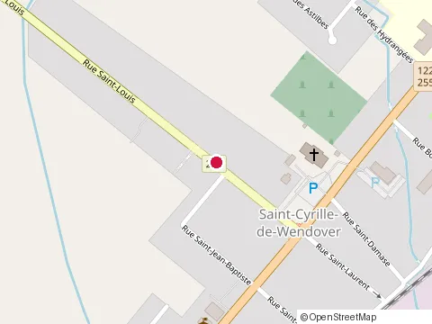 Location of la Cour du Baron at 325 Rue St Louis #325, Saint-Cyrille-de-Wendover