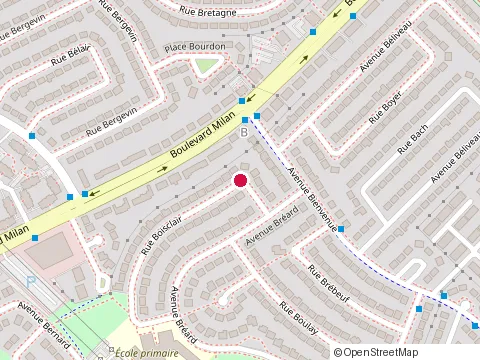 Location of la Fine Pointe de Brossard at 3400 Rue Boisclair, Brossard