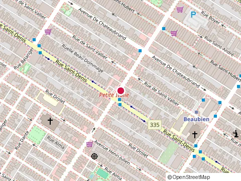 Location of la Maison Populaire Store at 432 Saint-Zotique Est, Montréal
