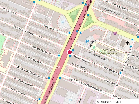 Location of la Prep at 140 boulevard Crémazie O, Montréal