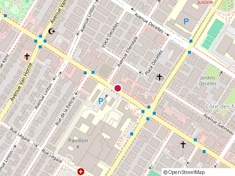 Location of la Republika at 5711 Chemin de la Côte-des-Neiges, Montréal