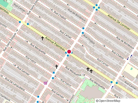 Location of la Rose des Sables at 1815 Rue Beaubien E, Montréal