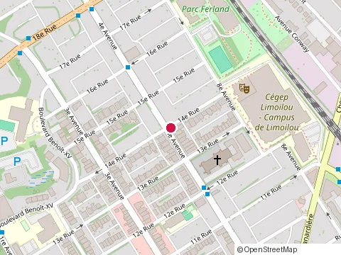 Location of la Taqueria at 1300 4E Avenue, Québec