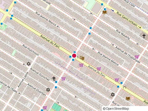 Location of Lafayette Pizzeria at 254 Rue Bernard O, Montréal