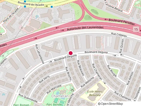 Location of Lave-Auto at 155 boulevard Deguire, Saint-Laurent