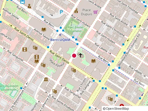 Location of le Balcon at Our Room Rue Sainte-Catherine St-James Church To Reach 463, Montréal