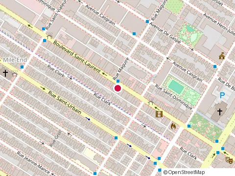 Location of le Bay Cà Phê at 5263 boulevard Saint-Laurent, Montréal