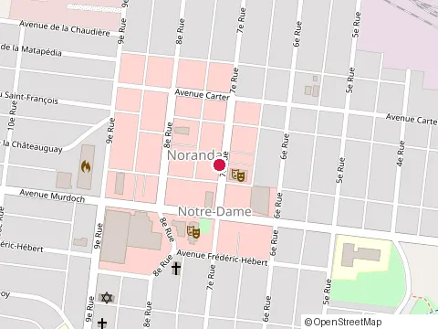 Location of le Coin de la Carte at 102 7E Rue, Rouyn-Noranda