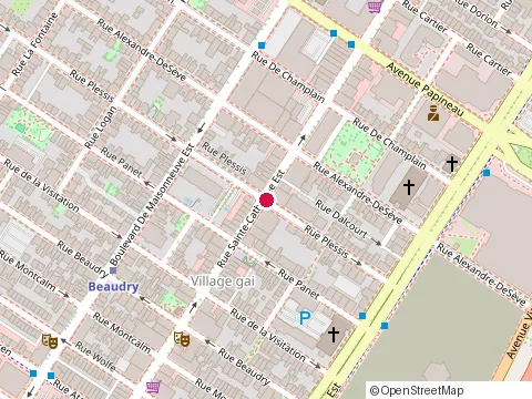 Location of le Goût du Vietnam at 1389 Ste-Catherine, Montréal