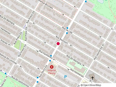Location of le Jardin des Puits at 2237 Rue Fleury E, Montréal