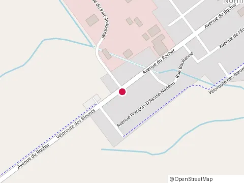 Location of le Jardinet at 926 avenue du Rocher, Normandin