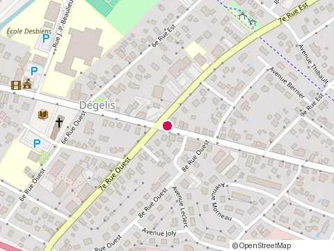 Location of le P'Tit Rouet Restaurant at 421 avenue Principale, Dégelis