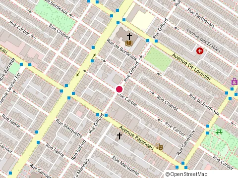 Location of le Pégase at 1831 Rue Gilford, Montréal